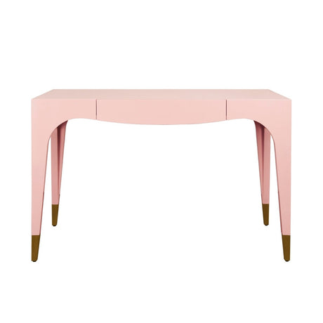 Worlds Away Mandi Pink Desk | Luxury Home Office at Fig Linens and Home 1