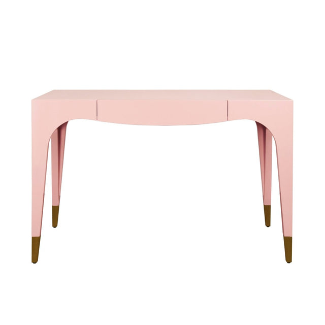 Worlds Away Mandi Pink Desk | Luxury Home Office at Fig Linens and Home 1
