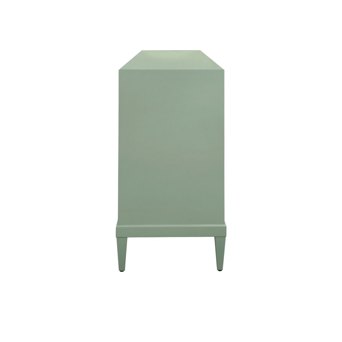 Marcella Green Buffet Cabinet by Worlds Away at Fig Linens and Home - Side View