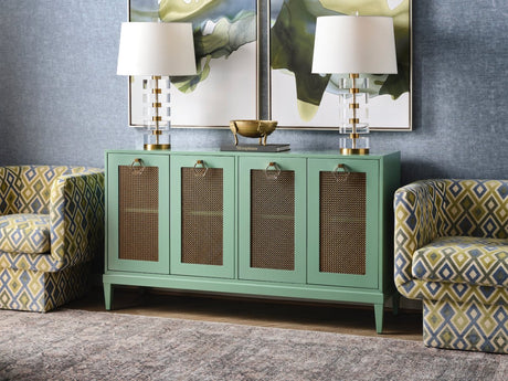 Marcella Green Buffet by Worlds Away 34.25"H x 60"W x 18D" Green at FIG LINENS AND HOME 2
