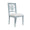 McKay Light Blue Coral Motif Dining Chair by Worlds Away - Angle View at Fig Linens and Home