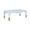 Medina Light Blue Coffee Table by Worlds Away at Fig Linens and Home - Angle View