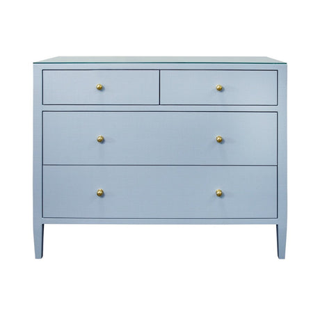 Worlds Away Michelle Light Blue Dresser at Fig Linens and Home - Front View