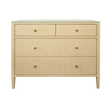 Michelle Natural Grasscloth Cabinet | Worlds Away 4-Drawer Dresser at Fig Linens and Home 2