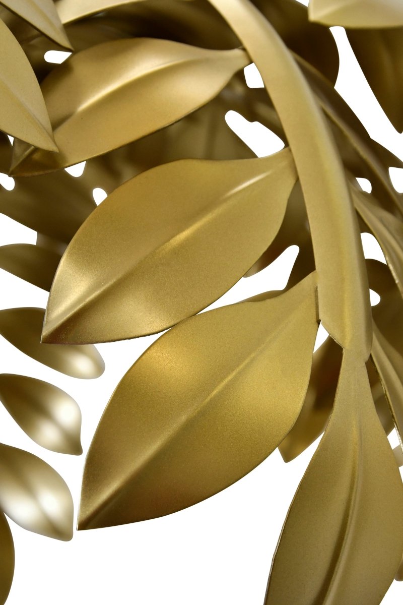 Millie 5 - Light Palm Tree Chandelier by Worlds Away 24.4" H x 24.8" W  x 24.8" D Antique Brass at FIG LINENS AND HOME 6