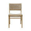 Monroe Rattan Wrapped Dining Chair in Matte Cerused Oak by Worlds Away 19.75"W x 23"D x 34.5"H Cerused Oak at FIG LINENS AND HOME 1