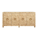 Mulligan Burlwood Buffet Console | Worlds Away Cabinet at Fig Linens and Home - Front View
