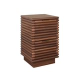 Nayla Walnut Side Table by Worlds Away 29.25"H x 20"W x 18D" Walnut at FIG LINENS AND HOME 3