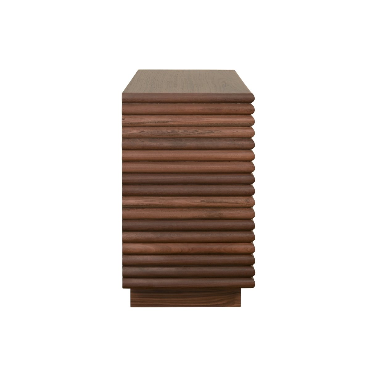 Nayla Walnut Side Table by Worlds Away 29.25"H x 20"W x 18D" Walnut at FIG LINENS AND HOME 6