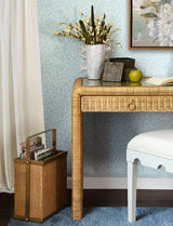 Nelson Woven Rattan Magazine Holder by Worlds Away at Fig Linens and Home - Lifestyle