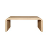 Worlds Away Newbury Natural Grasscloth Waterfall Coffee Table at Fig Linens and Home - Front or Back