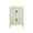 Worlds Away Novalie Antique White Side Table at Fig Linens and Home - Front View
