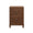 Worlds Away Novalie Provincial Brown Oak Side Table at Fig Linens and Home - Front View