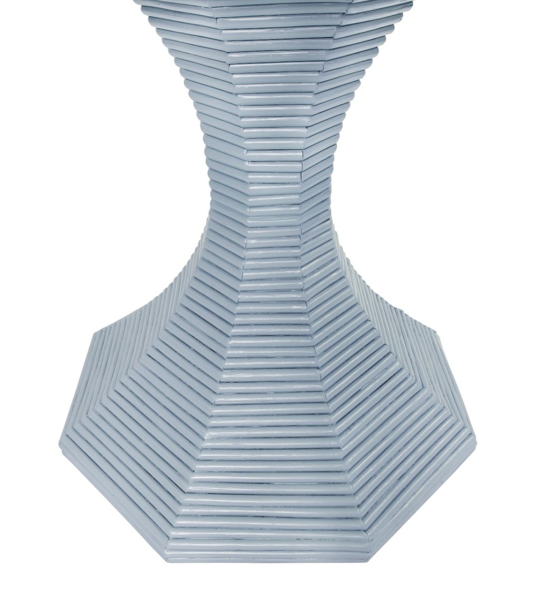 Octavia Light Blue Large Occasional Table by Worlds Away 29.5" H x 36" DIA Light Blue at FIG LINENS AND HOME 7