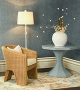 Octavia Light Blue Large Occasional Table by Worlds Away 29.5" H x 36" DIA Light Blue at FIG LINENS AND HOME 2