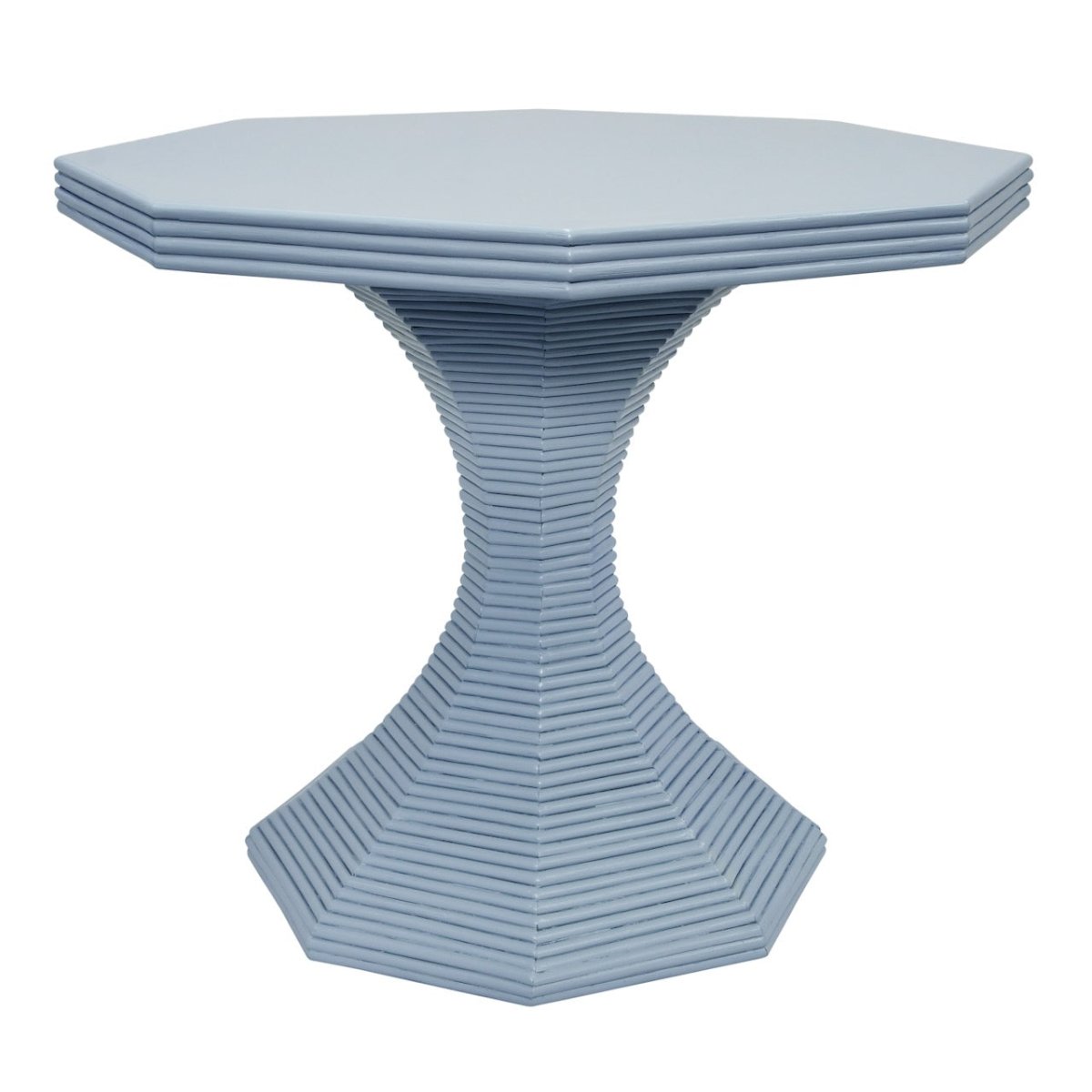 Octavia Light Blue Large Occasional Table by Worlds Away 29.5" H x 36" DIA Light Blue at FIG LINENS AND HOME 1