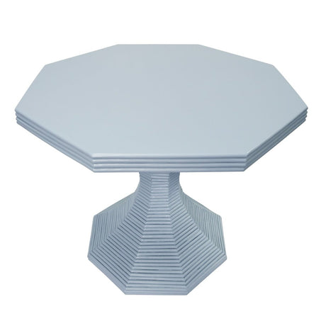 Octavia Light Blue Large Occasional Table by Worlds Away 29.5" H x 36" DIA Light Blue at FIG LINENS AND HOME 8