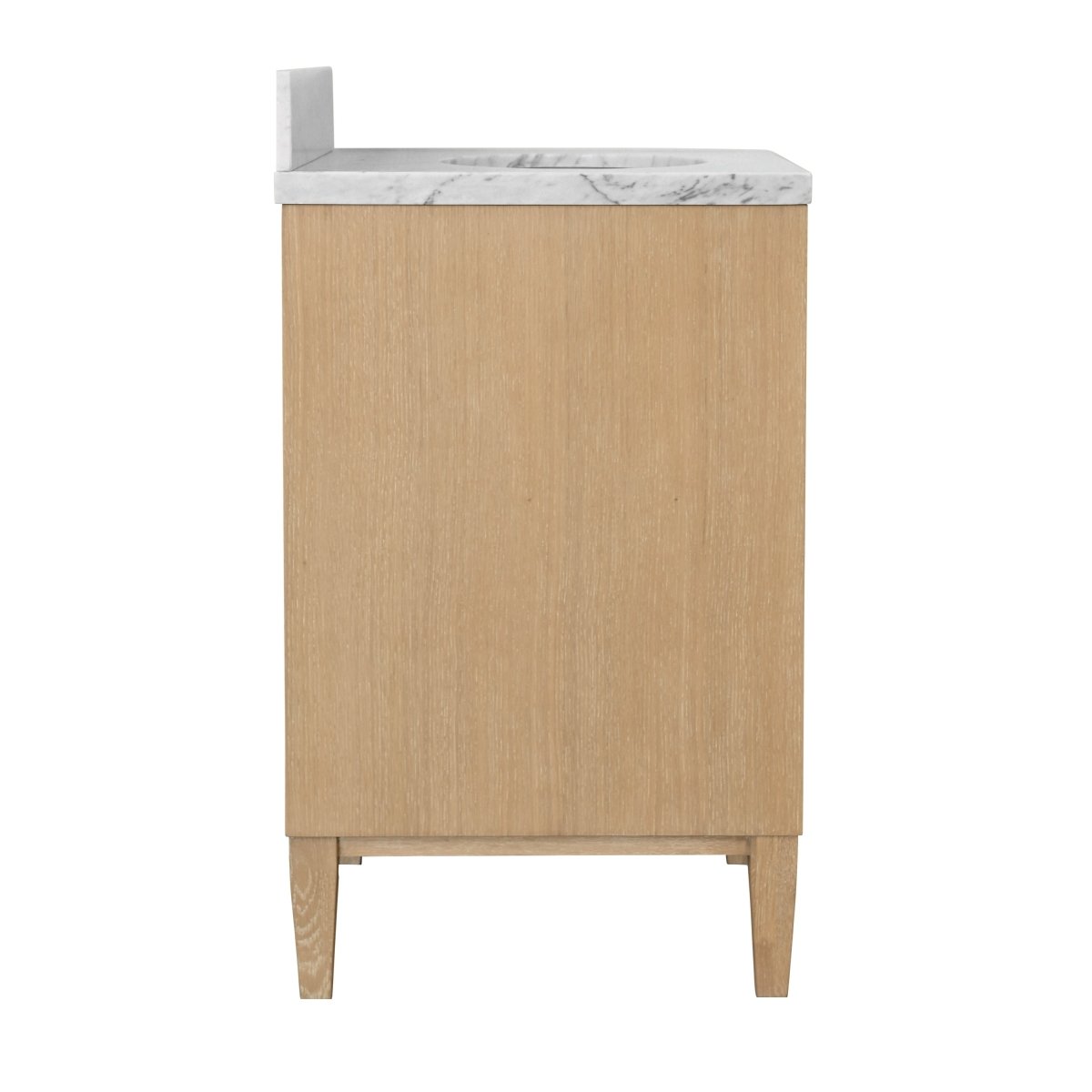 Worlds Away Odin Cerused Oak 24" Small Bath Vanity at Fig Linens and Home - Side of Vanity View