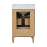 Worlds Away Odin Cerused Oak 24" Small Bath Vanity at Fig Linens and Home - Back of Vanity View