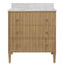 Odin Cerused Oak Bath Vanity by Worlds Away 34.25"H x 30.5"W x 21.625"D Cerused Oak at FIG LINENS AND HOME 2