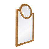 Orlando Rattan Wall Mirror by Worlds Away at Fig Linens and Home 2