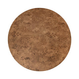 Oslo Dark Burlwood Coffee Table by Worlds Away | Round Coffee Table at Fig Linens and Home 3