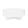 Worlds Away Oslo White Coffee Table at Fig Linens and Home - White Round Coffee Table 2