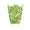 Worlds Away Palm Frond Green Wave Wastebasket at Fig Linens and Home - Front
