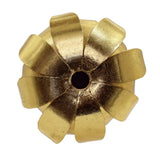 Palmy Candle Holder | Worlds Away Gold Leaf Taper Candle Holder at Fig Linens and Home - Detail 2