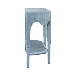 Worlds Away Paloma Light Blue Console Table at Fig Linens and Home - Side
