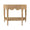 Paloma Scalloped Demi-Lune Rattan Console by Worlds Away - Front View at Fig Linens and Home