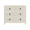 Dresser Front View - Pascal Antique White Dresser by Worlds Away at Fig Linens and Home