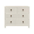 Dresser Front View - Pascal Antique White Dresser by Worlds Away at Fig Linens and Home