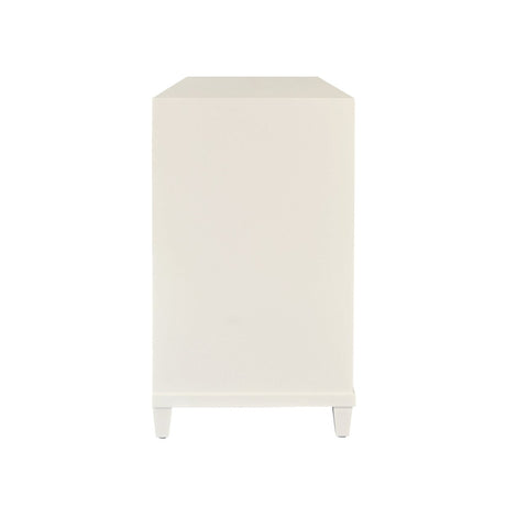 Dresser Side View - Pascal Antique White Dresser by Worlds Away at Fig Linens and Home