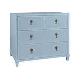 Pascal Light Blue Dresser by Worlds Away | Storage Cabinets at Fig Linens and Home - Angle View