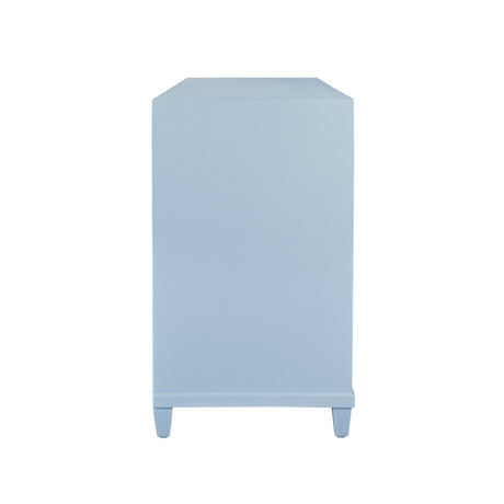 Pascal Light Blue Dresser by Worlds Away | Storage Cabinets at Fig Linens and Home - Side View