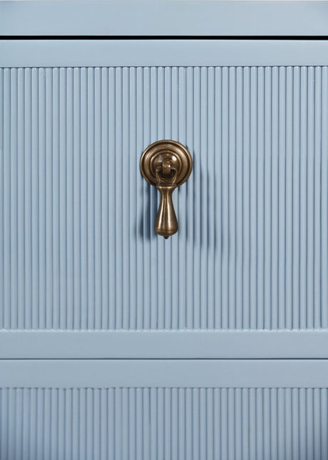 Pascal Light Blue Dresser by Worlds Away | Storage Cabinets at Fig Linens and Home - Hardware Detail