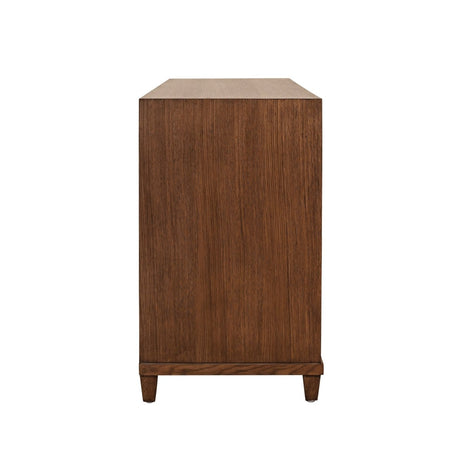 Worlds Away Provincial Brown Oak Dresser | Dresser at Fig Linens and Home - Side View