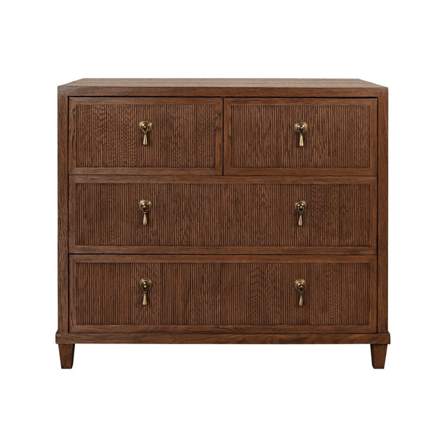 Worlds Away Provincial Brown Oak Dresser | 4-Drawer Dresser at Fig Linens and Home