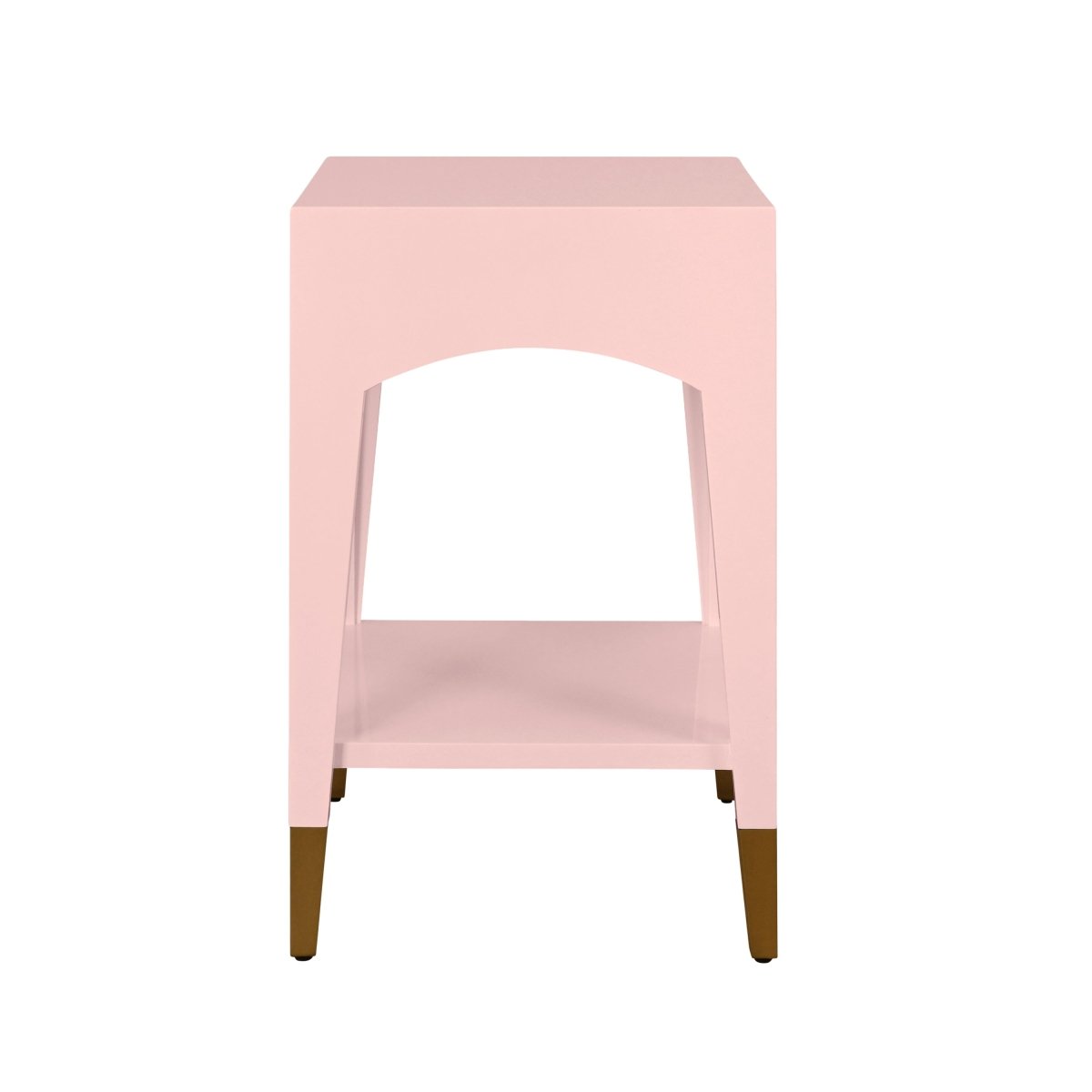 Patti Pink Side Table by Worlds Away | Petite End Table Back View at Fig Linens and Home
