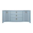 Paulina Modern Classic Light Blue Textured Linen Buffet by Worlds Away at Fig Linens and Home 1