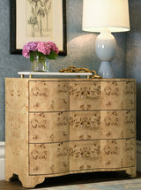 Plymouth Burl Wood Drawer Chest by Worlds Away at Fig Linens and Home - Lifestyle 1
