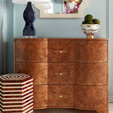 Plymouth Dark Burl Wood Dresser by Worlds Away at Fig Linens and Home - Lifestylle