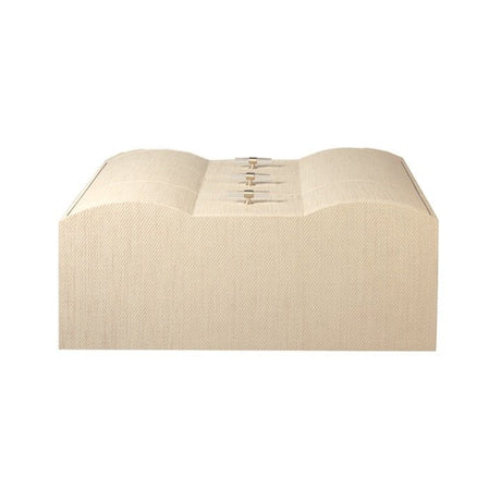 Plymouth Natural Grasscloth Drawer Chest by Worlds Away - Top View - Fig Linens and Home