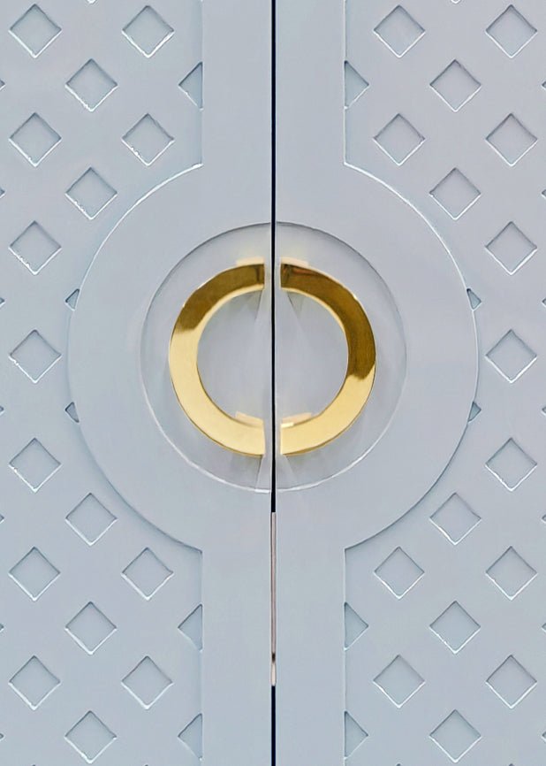 Worlds Away Poppy Light Blue Cabinet at Fig Linens and Home for Dorm, Guest Suite or Home Theatre 5