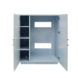 Worlds Away Poppy Light Blue Cabinet at Fig Linens and Home for Dorm, Guest Suite or Home Theatre 2