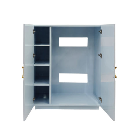 Worlds Away Poppy Light Blue Cabinet at Fig Linens and Home for Dorm, Guest Suite or Home Theatre 2