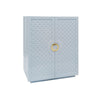Worlds Away Poppy Light Blue Cabinet at Fig Linens and Home for Dorm, Guest Suite or Home Theatre 3