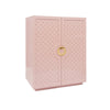 Poppy Pink Cabinet by Worlds Away at Fig Linens and Home | Dorm Room or Guest Suite Furniture 3