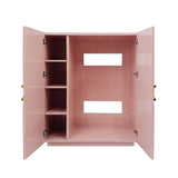Poppy Pink Cabinet by Worlds Away at Fig Linens and Home | Dorm Room or Guest Suite Furniture 2